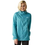Regatta Womens Pack It Iii Durable Shell Waterproof Jacket, Tahoe Blue, 18 EU