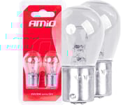 Amio Halogenlampor P21/5W Bay15d 12V 2St Blister Amio-03353