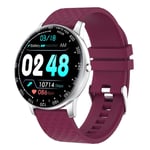CKBAOL Smart Watch,1.28" Fitness Tracker Band Wristband,Body Thermometer Temperature Measurement,Silicone,Pedometer Walking For Android Apple Ios,Purple Silicone