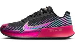 Nike Women's Court Air Zoom Vapor 11 PRM Tennis Shoe, Multicoloured Black Multi Colour Fireberry Fierce Pink, 7 UK