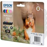 EPSON Epson 378 Multipack Original Bläckpatron - 6-pack Svart, Gul, Cyan, Magenta, Ljus Cyan