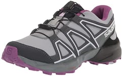 Salomon Speedcross Kids Outdoor Shoes, Precise fit, Grip, and Practical comfort, Quarry, 1