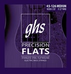 GHS Strings, 5-String Bass Precision Flats, Stainless Steel Flatwound, 37.25" Winding, Medium (.045.126) (M3050-5)