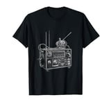 Vintage CB Radio Sketch T-Shirt