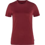 Fjällräven Abisko Wool T-skjorte, Dame Pomegranate Red XL