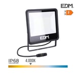 LED strålkastare - edm - 100W - 8200lm - 4000K - Svart