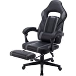 Froadp - Chaise de Jeu Ergonomique Chaise de Bureau Réglable en Hauteur Gaming Chair Charge de 150kg Noir Gris (Type b)