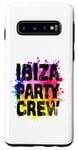 Coque pour Galaxy S10 Ibiza Party Crew coloré | Citation de vacances d'équipe 2024