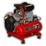 Kompressor oljefri 380l/min 10bar 7l/tank 3hk, oumbärlig vid arbete under fältmässiga förhållanden