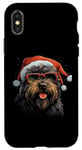 Coque pour iPhone X/XS Bouvier Des Flandres Pyjama de Noël pour Chien Cadeaux de Noël Famille
