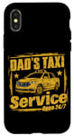 Coque pour iPhone X/XS Dad's Service de taxi 24h/24 et 7j/7 - Papa Driving