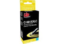 Uprint Uprint Kompatibelt Bläck Med Cli-581C Xxl, Cyan, 11,7 Ml, C-581Xxlc, Mycket Hög Kapacitet, För Canon Pixma Tr7550, Tr8550, Ts6150