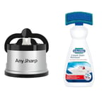 AnySharp Knife Sharpener, Hands-Free Safety, PowerGrip Suction, Safely Sharpens All Kitchen Knives & Dr. Beckmann Carpet Stain Remover | Removes Even Stubborn Stains and odours