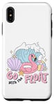 iPhone XS Max Flamingo Go With The Float Summer Pool Party Vacation Cruise Case
