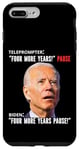 Coque pour iPhone 7 Plus/8 Plus Funny Biden Four More Years Teleprompter Trump Parodie