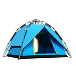 Nologo Durable Camping Tent Tent Pop-up Tent Hydraulic Anti-UV Beach Automatic Dome Family Sun Tent For Outdoot Camping Beach Wild camping tent,Easy to Install (Size : Orange)