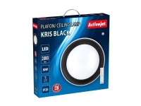 Activejet Plafon LED AJE-KRIS Black + pilot, 80 ampuller, LED, Ikke-utskiftbare pærer, 4000 K, 2000 lm, IP20