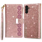 Till Samsung Galaxy A16 5G / A16 4G Fodral Starry Sky - Rose Gold