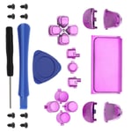 24PCS Full Set Buttons Repair Kit for PS4 Pro 040 Controller with Tools Pink