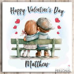 Personalised Valentines Day Card Husband Wife Girlfriend Boyfriend Valentine's