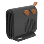 Tower T675002 Fan Heater, 2000W, Adjustable Manual Thermostat in Black