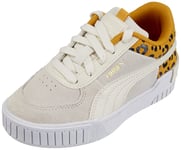PUMA CALI Sport Roar PS Sneaker, Ivory Glow, 1 UK Child