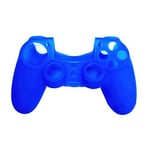 OSTENT Protective Silicone Gel Soft Case Cover Pouch Sleeve Compatible for Sony PS4 Controller - Color Blue