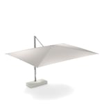 EMU - 985 Shade 3X4 Lat Sun Umbrella w/ Large Base Aluminium 20, White 01, Base 23 - Parasoll