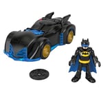 Imaginext DC Super Friends Batman Toys Shake & Spin Batmobile with Poseable Figure for Preschool Pretend Play Ages 3+ Years, HRP08