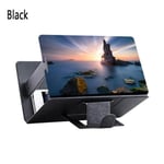 Screen Magnifier Mobile Phone Folding Stand Black