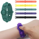 Guillala Mini Simple Dimple Sensory Fidget Toy, Stress Relief Bracelet Stress Relieving Fidgeting Game for Kids Adults,Relief Flip Puzzle Press Finger Bubble Music Bracelet Anxiety Relief Kill Time
