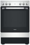 Hotpoint HS67V5KHX 60cm Single Oven Electric Cooker - Silver