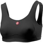 CASTELLI 4518550 ROSSO CORSA BRA Women's Sports bra Black White L