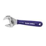 KLEIN TOOLS D86934 Adjustable Wrench, Forged with Slimmer Jaw and a High Polish Chrome Finish, 6-inch