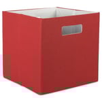 DII Boîte de rangement pliable en tissu rigide pour crèche, bureau et maison (33 x 33 x 33 cm) – Rouille solide