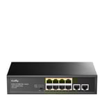 Cudy FS1010P nätverksswitchar Fast Ethernet (10/100) Strömförsörjning via Ethernet (PoE) stöd Svart