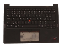 Chicony - Erstatningstastatur for bærbar PC - med Trackpoint - bakbelysning - Tsjekkisk/slovakisk - FRU - med toppdeksel - for ThinkPad X1 Carbon Gen 9 20XW, 20XX
