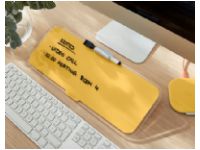 Leitz Cosy - Whiteboard-tavla - skrivbord - tempererat glas - magnetisk - varmt gul