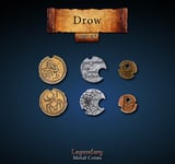 Metal Coins Drow (24 st)