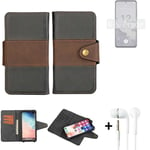 wallet case for Nokia X30 5G + earphones bookstyle cover pouch