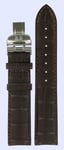 Tissot Klockarmband T361.461 PRC-200 / T600013367 Krokodil läder Brun 19mm
