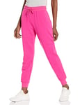 Juicy Couture Women's Iconic Logo Jogger Sweatpants, Hyper Pink, XL