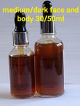 2x Tan Luxe The Face /body Rejuvenating Self Tan Drops - Medium/dark 30/50ml
