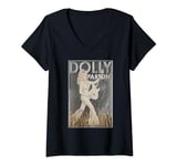 Womens Rock n Roll Dolly Parton V-Neck T-Shirt