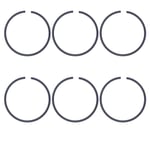 38 mm kolvringar Kompatibla med Husqvarna Motorsåg 136 137 141 142 36 41 (tjocklek 1,5 mm) Hg