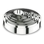 Lacor 68422 Emporte-Pièces Cercle à Mousse 22 x 4 cm 18 / 10