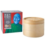 Ken Hom Excellence 2-Tier Authentic Chinese Bamboo Steamer - Rice/Fish/Veg 20cm