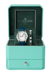Lily & Lotus Klocka med läderarmband CM-220910 Blå