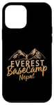 Coque pour iPhone 12 mini Everest Basecamp Népal Mountain Lover Hiker Saying Everest