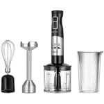 Rostfri stavmixer med behållare - MPM - 1500 W - 700 ml - Svart